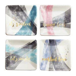 Jay Imports Multi Soiree Square Plates